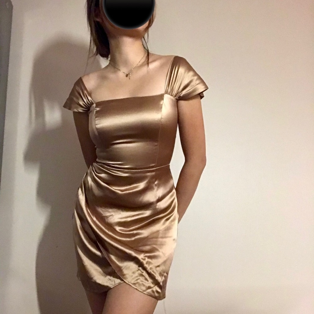 Reformation Champagne Dress